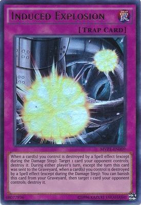 Induced Explosion - MVP1-EN009 - Ultra Rare Unlimited The Dark Side of Dimensions Unlimited Singles