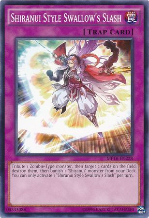 Shiranui Style Swallow&#39;s Slash - MP16-EN228 - Common Unlimited Yu-Gi-Oh! 2016 Mega-Tins Unlimited Singles