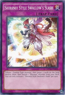 Shiranui Style Swallow&#39;s Slash - MP16-EN228 - Common Unlimited Yu-Gi-Oh! 2016 Mega-Tins Unlimited Singles