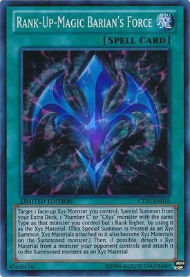 Rank-Up-Magic Barian&#39;s Force - CT10-EN015 - Super Rare Limited Edition Yu-Gi-Oh! Promo Cards