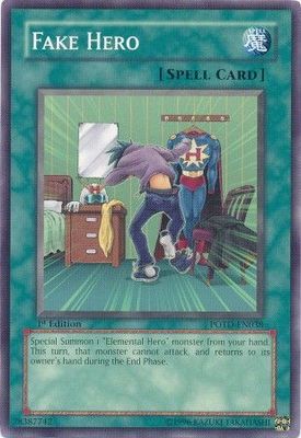 Fake Hero - POTD-EN038 - Common 1st Edition Power of the Duelist [POTD] 1st Edition Singles