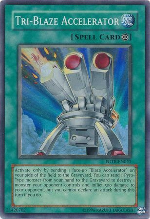 Tri-Blaze Accelerator - FOTB-EN041 - Super Rare Unlimited Force of the Breaker [FOTB] Unlimited Singles