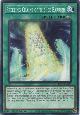 Freezing Chains of the Ice Barrier - SDFC-EN028 - Common 1st Edition Freezing Chains 1st Edition Singles