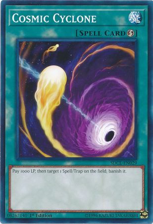 Cosmic Cyclone - SDCL-EN029 - Common 1st Edition Cyberse Link Singles