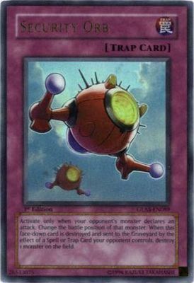 Security Orb - GLAS-EN089 - Ultra Rare 1st Edition Gladiator&#39;s Assault [GLAS] 1st Edition Singles