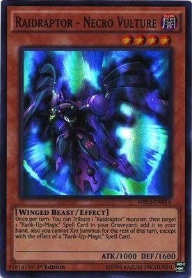 Raidraptor - Necro Vulture - WIRA-EN014 - Super Rare 1st Edition Wing Raiders 1st Edition Singles