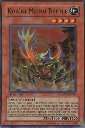 Koa&#39;ki Meiru Beetle - SOVR-EN000 - Super Rare 1st Edition Stardust Overdrive [SOVR] 1st Edition Singles