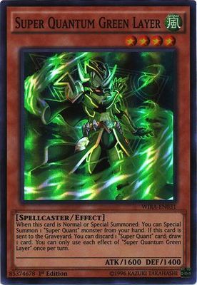 Super Quantum Green Layer - WIRA-EN031 - Super Rare 1st Edition Wing Raiders 1st Edition Singles