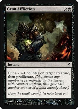Grim Affliction New Phyrexia Singles