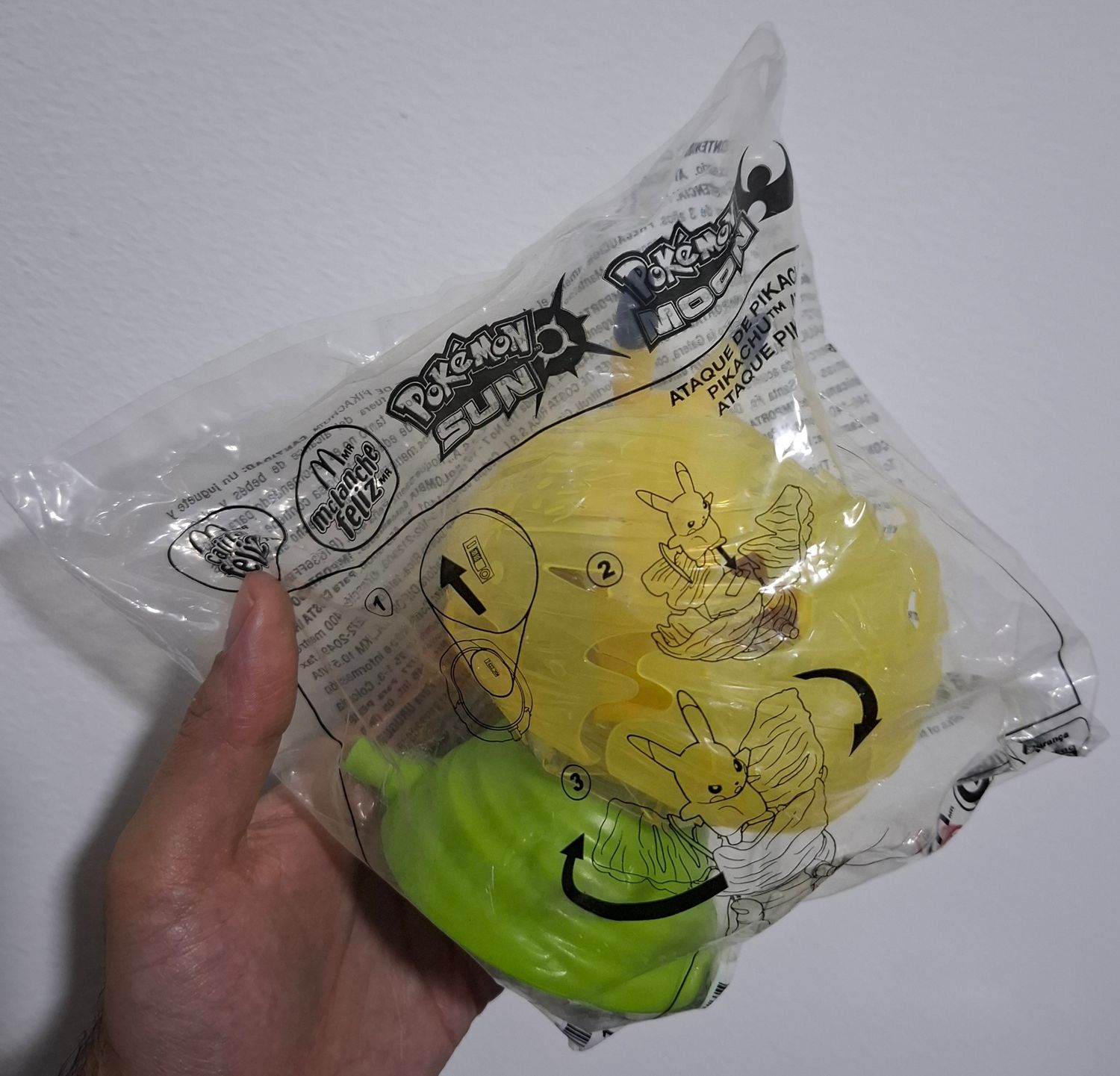 SH3 Pikachu Tornado Juguete McDonald&#39;s Sellado Pokemon