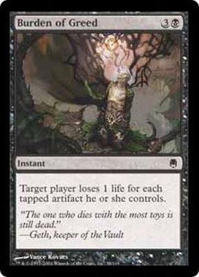 Burden of Greed 38/165 -  Darksteel Singles