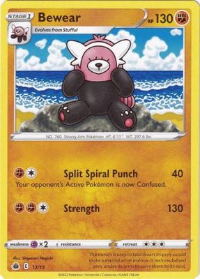 Bewear - 12/15 - 2022 McDonald&#39;s Holo Promo Pokemon McDonald&#39;s Promos (Español)