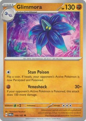 Glimmora - 109/167 - Uncommon Scarlet and Violet: Twilight Masquerade Singles