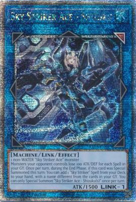 Sky Striker Ace - Shizuku - RA03-EN043 - Quarter Century Secret Rare 1st Edition Quarter Century Bonanza 1st Edition Singles