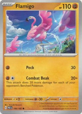 Flamigo - 106/182 - Common Scarlet &amp; Violet: Paradox Rift Singles