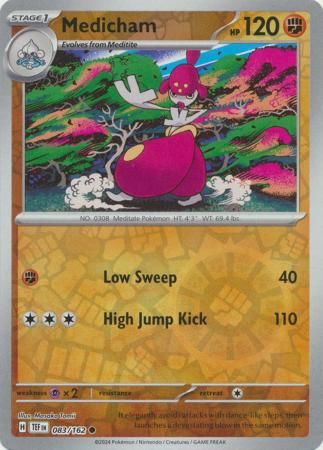 Medicham - 083/162 - Common Reverse Holo Scarlet &amp; Violet: Temporal Forces Reverse Holo Singles
