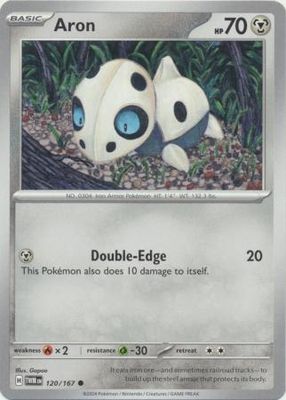 Aron - 120/167 - Common Scarlet and Violet: Twilight Masquerade Singles