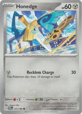 Honedge - 131/182 - Common Scarlet &amp; Violet: Paradox Rift Singles