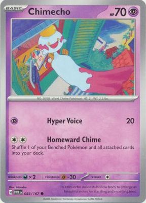 Chimecho - 085/167 - Common Scarlet and Violet: Twilight Masquerade Singles