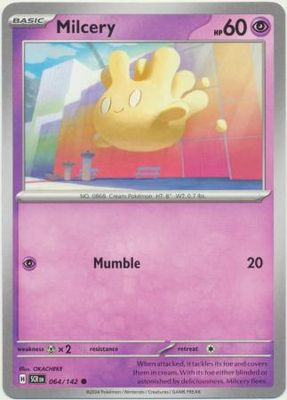 Milcery - 064/142 - Common Scarlet &amp; Violet: Stellar Crown Singles