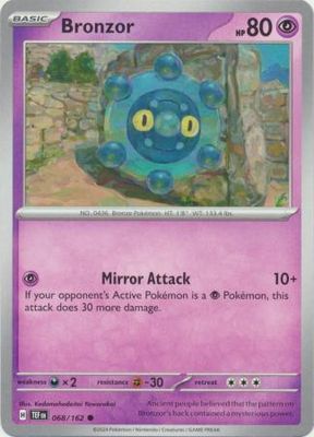 Bronzor - 068/162 - Common Scarlet &amp; Violet: Temporal Forces Singles