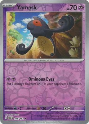 Yamask - 075/182 - Common Reverse Holo Scarlet &amp; Violet: Paradox Rift Reverse Holo Singles