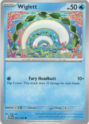 Wiglett - 051/182 - Common Scarlet &amp; Violet: Paradox Rift Singles