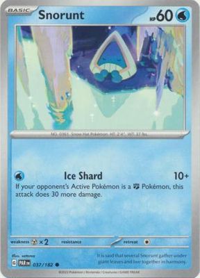 Snorunt - 037/182 - Common Scarlet &amp; Violet: Paradox Rift Singles