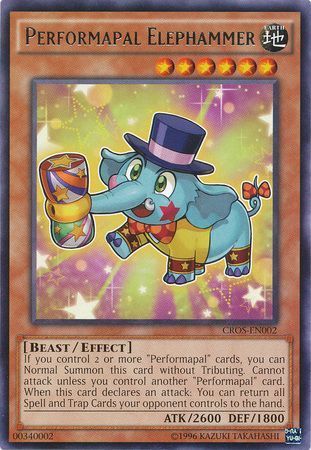 Performapal Elephammer - CROS-EN002 - Rare Unlimited Crossed Souls Unlimited Singles