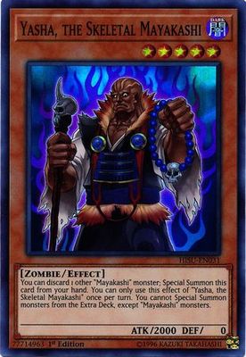 Yasha, the Skeletal Mayakashi - HISU-EN031 - Super Rare 1st Edition Hidden Summoners Singles (espanol)