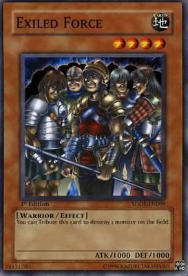 Exiled Force - SDDE-EN009 - Common 1st Edition Structure Deck: Dark Emperor [SDDE] 1st Edition Singles