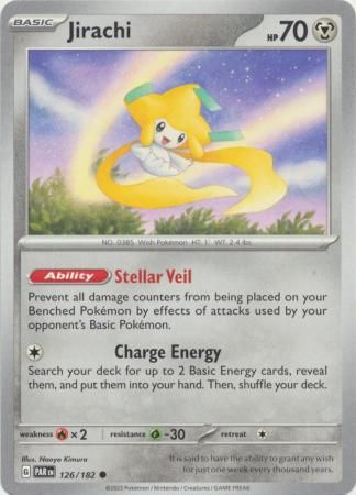 Jirachi - 126/182 - Common Scarlet &amp; Violet: Paradox Rift Singles