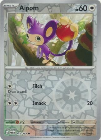 Aipom - 145/182 - Common Reverse Holo Scarlet &amp; Violet: Paradox Rift Reverse Holo Singles