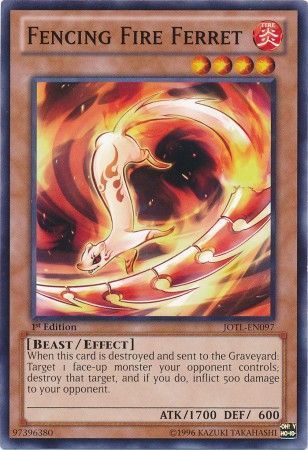 Fencing Fire Ferret - JOTL-EN097 - Common 1st Edition Judgment of the Light 1st Edition Singles (espanol)