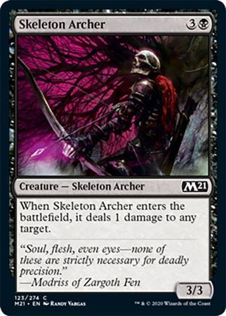 Skeleton Archer 123/274 - Magic 2021 (M21) Singles