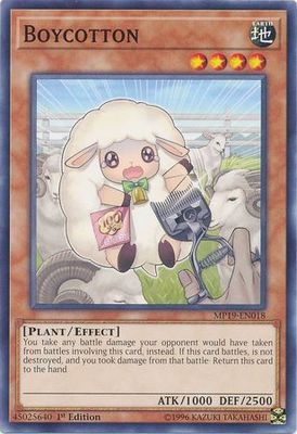 Boycotton - MP19-EN018 - Common 1st Edition Yu-Gi-Oh! 2019 Mega-Tins: Gold Sarcophagus Tin Mega Pack Singles