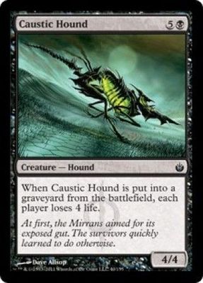 Caustic Hound Mirrodin Besieged Singles