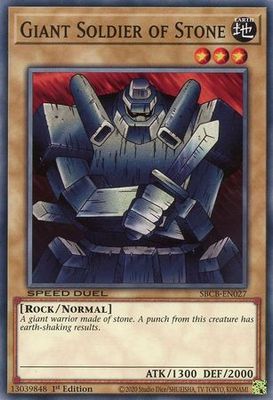 Giant Soldier of Stone - SBCB-EN027 - Common 1st Edition Speed Duel Battle City Box 1st Edition Singles