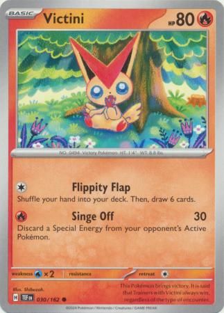 Victini - 030/162 - Common Scarlet &amp; Violet: Temporal Forces Singles