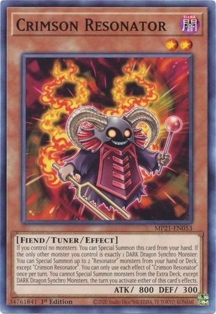 Crimson Resonator - MP21-EN053 - Common 1st Edition 2021 Mega-Tin: Ancient Battles 1st Edition Singles