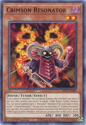 Crimson Resonator - MP21-EN053 - Common 1st Edition 2021 Mega-Tin: Ancient Battles 1st Edition Singles
