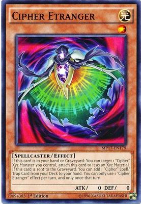 Cipher Etranger - MP17-EN179 - Common 1st Edition 2017 Mega-Tins 1st Edition Singles (espanol)
