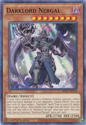 Darklord Nergal - MP21-EN119 - Common 1st Edition 2021 Mega-Tin: Ancient Battles 1st Edition Singles