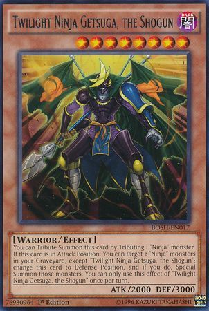 Twilight Ninja Getsuga, the Shogun - BOSH-EN017 - Rare 1st Edition Breakers of Shadow 1st Edition Singles (espanol)
