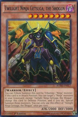 Twilight Ninja Getsuga, the Shogun - BOSH-EN017 - Rare 1st Edition Breakers of Shadow 1st Edition Singles (espanol)