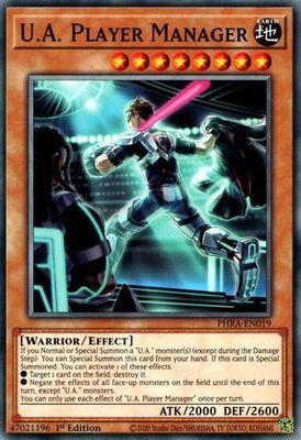 U.A. Player Manager - PHRA-EN019 - Common 1st Edition Phantom Rage 1st Edition Singles [PHRA] (espanol)