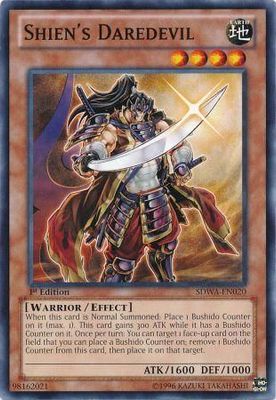 Shien&#39;s Daredevil - SDWA-EN020 - Common 1st Edition Structure Deck: Samurai Warlords 1st Edition Singles (espanol)