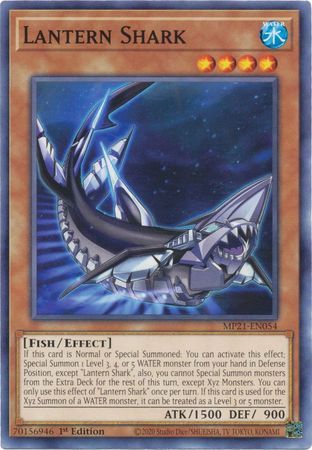 Lantern Shark - MP21-EN054 - Common 1st Edition 2021 Mega-Tin: Ancient Battles 1st Edition Singles