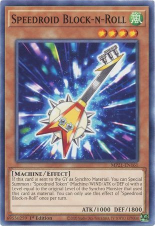 Speedroid Block-n-Roll - MP21-EN161 - Common 1st Edition 2021 Mega-Tin: Ancient Battles 1st Edition Singles