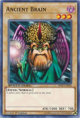 Ancient Brain - SBTK-EN004 - Common 1st Edition Speed Duel: Trials of the Kingdom Singles